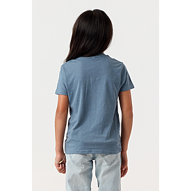 YOUTH ESSENTIAL TEE SLATE HTR