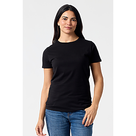WOMEN'S TRU-FIT TEE BLACK