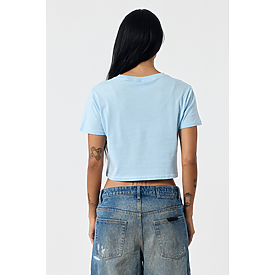 WOMEN'S CROP TEE POWDER BLUE Back