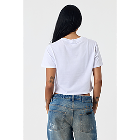 WOMEN'S CROP TEE WHITE Back