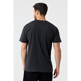 MEN'S PREMIUM SIDE-SEAM TEE CHARCOAL HTR Back