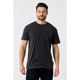 MEN'S PREMIUM SIDE-SEAM TEE CHARCOAL HTR