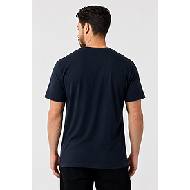 MEN'S PREMIUM SIDE-SEAM TEE NAVY Back