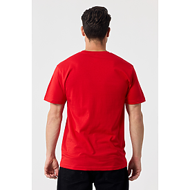MEN'S PREMIUM SIDE-SEAM TEE RED Back