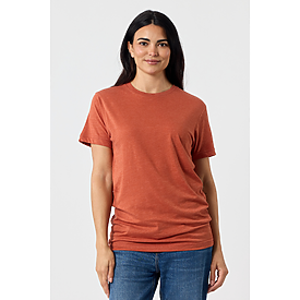 ADULT PREMIUM CVC TEE CLAY HTR
