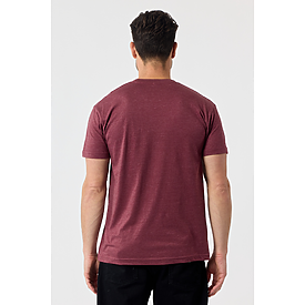 MEN'S VALUE TEE BURGUNDY HTR Back