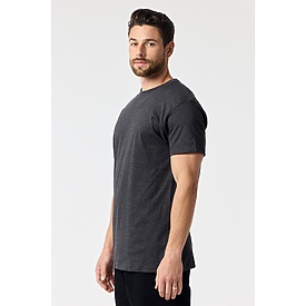 MEN'S VALUE TEE CHARCOAL HTR