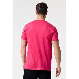 MEN'S VALUE TEE HOT PINK Back