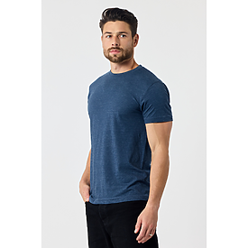 MEN'S VALUE TEE NAVY HTR