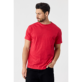 MEN'S VALUE TEE RED HTR