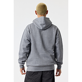 ADULT PREM HEAVY WT HOOD GRAPHITE HTR Back