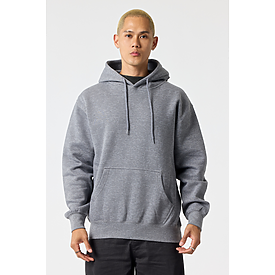 ADULT PREM HEAVY WT HOOD GRAPHITE HTR