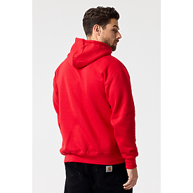 ADULT PREM HEAVY WT HOOD RED