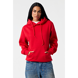 ADULT PREM HEAVY WT HOOD RED