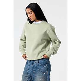ADULT PREMIUM 9OZ CREW SWTSHRT FROSTY GREEN
