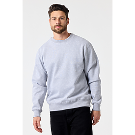 ADULT PREMIUM 9OZ CREW SWTSHRT HEATHER GREY