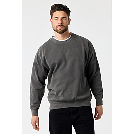 ADULT PREMIUM 12OZ CRW SWTSHRT ASH BLACK