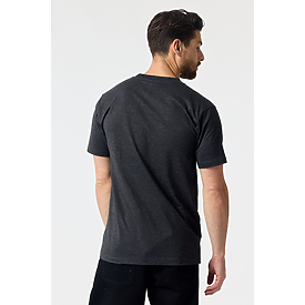 ADULT PREM HEAVY WT SS TEE CHARCOAL HTR Back