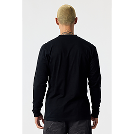 ADULT PREM HEAVY WT LS TEE BLACK Back