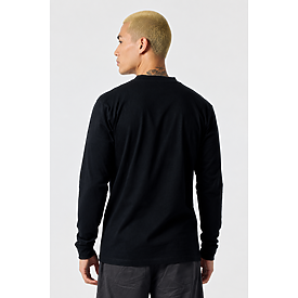 ADULT PREM HEAVY WT LS TEE NAVY Back