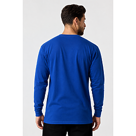 ADULT PREM HEAVY WT LS TEE ROYAL