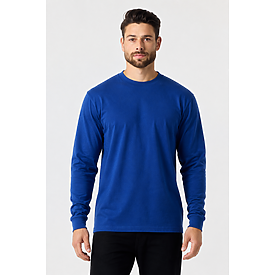 ADULT PREM HEAVY WT LS TEE ROYAL