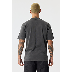 ULTRA PREMIUM 7.7 OZ TEE ASH BLACK
