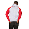 COLOR BLK PULLOVER HOODIE HEATHER GREY RED Back